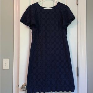J. Crew Flutter Sleeve Dress